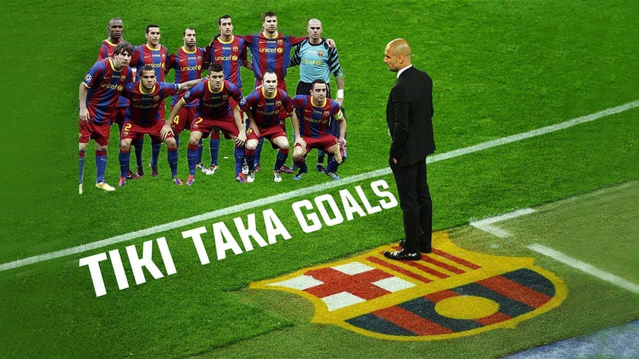 Sơ đồ chuẩn của chiến thuật Tiki Taka